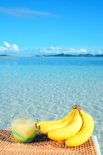 Fresh fruits at a beautiful beach of Okinawa.