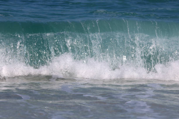 istock Beautiful turquoise wave in Mediterranean Sea, Greece 1180451289