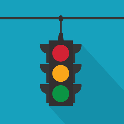 hanging traffic lights icon- vector illustration
