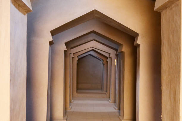 istock Loop door interior inside Sugong tower in Turpan. the largest ancient Islamic tower in Turpan Xinjiang, China. 1180456518