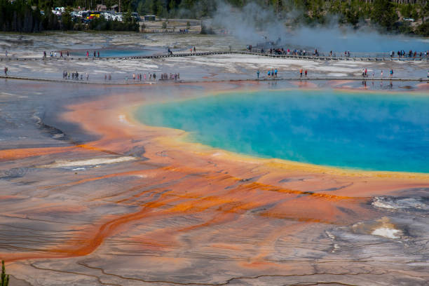 istock Grand Prismatic Spring in Yellowstone National Park (USA) 1180458460