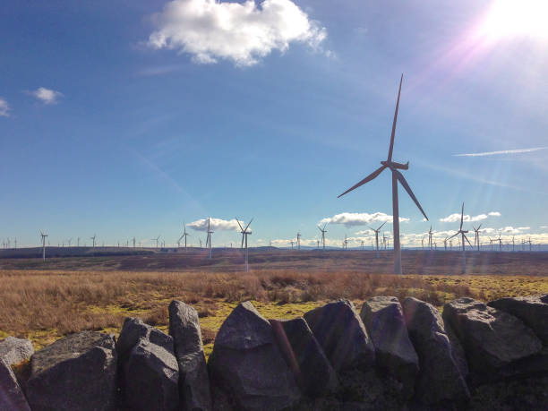 Whitelee Windfarm in Glasgow, Scotland