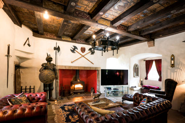 istock Great Hall in a medieval Scottish castle 1180467609