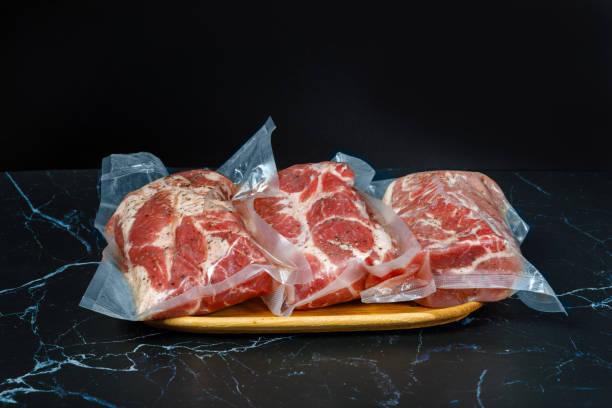 istock The meat is packed in a vacuum . 1180468767