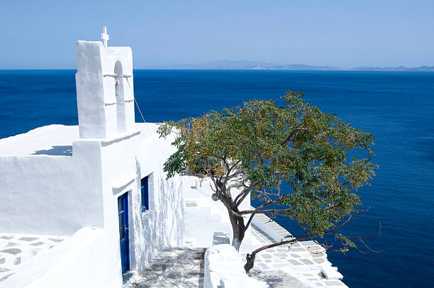 Igreja da Grécia na Ilha de Siphnos - fotografia de stock