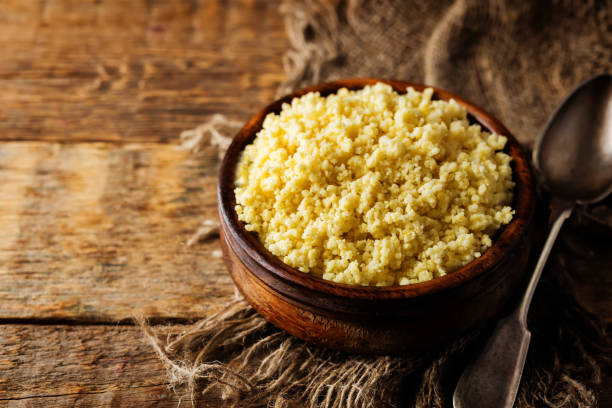 istock Millet porridge in the bowl 1180471222