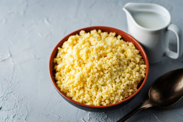 istock Millet porridge in the bowl 1180471251