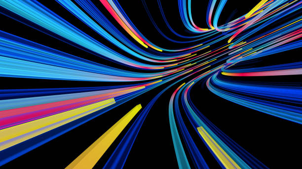 istock flow of neon lines in a tube 1180474037