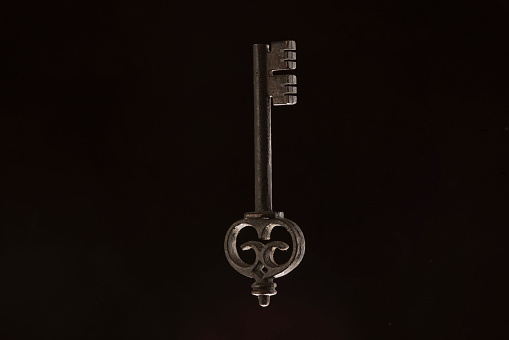 Key, Iron - Metal, Metal, Safe - Security Equipment, Black Background