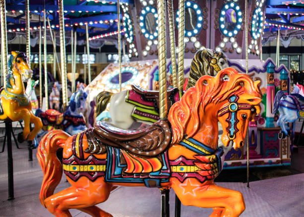 istock decorative horse in colorful carousel 1180475373