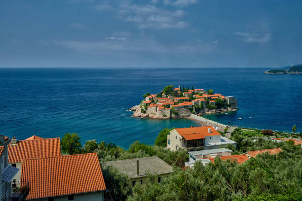 istock Saint Stefan Island. A popular attraction of Montenegro 1180480526