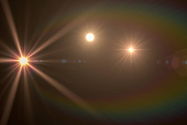 istock Lens Flare, Space Light, Sun Light, Abstract Black Background 1180482245