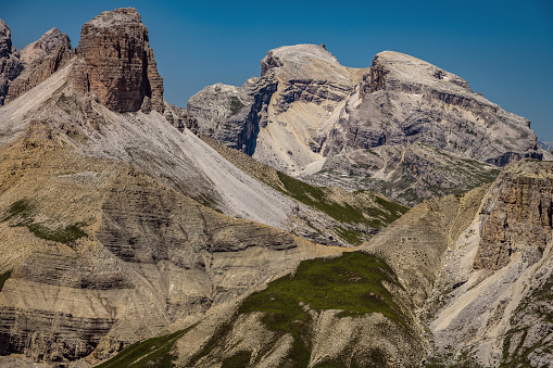 View of the National Park Tre Cime di Lavaredo, South Tyrol. Location Auronzo, Dolomites, European Alps, Italy,Europe,Nikon D850