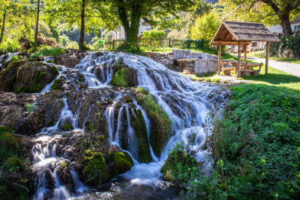 istock Waterfall on Una river in village Martin Brod 1180484986