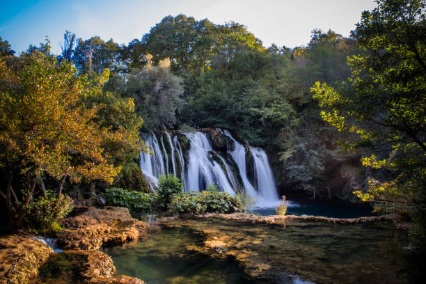 istock Waterfall on Una river in village Martin Brod 1180485255