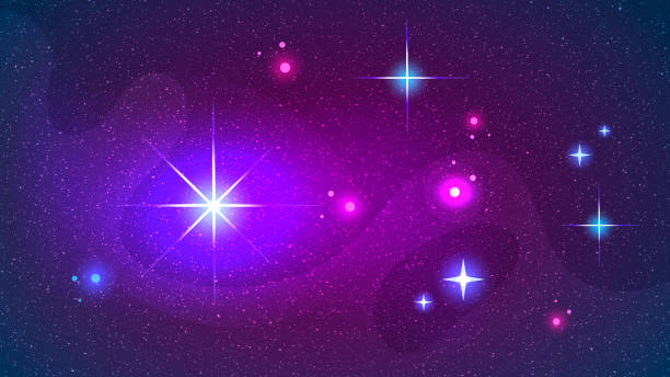 istock Space Galaxy Constellation Print Could Be Used Zodiac Star Yoga Mat 1180489034
