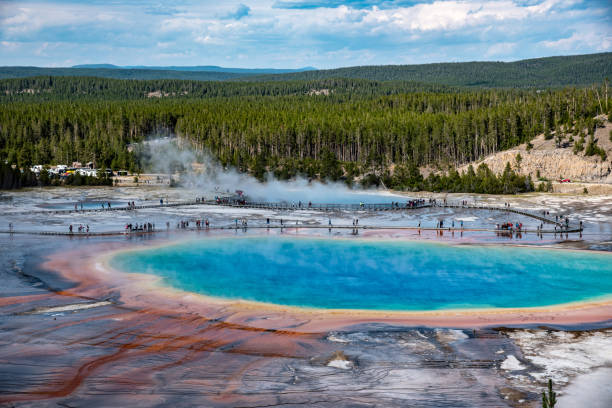 istock Grand Prismatic Spring in Yellowstone National Park (USA) 1180502951