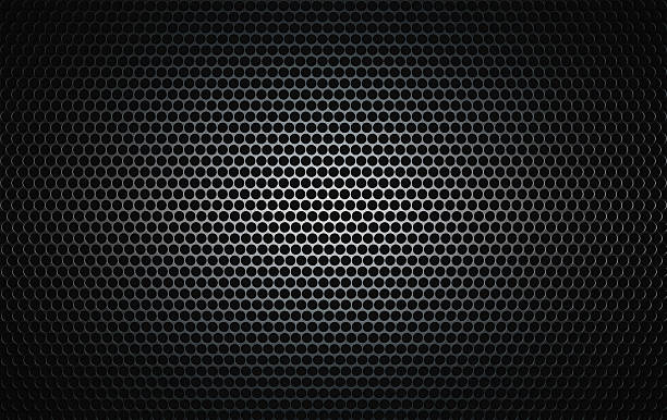 istock brushed metal grille as seen on speakers 118051168
