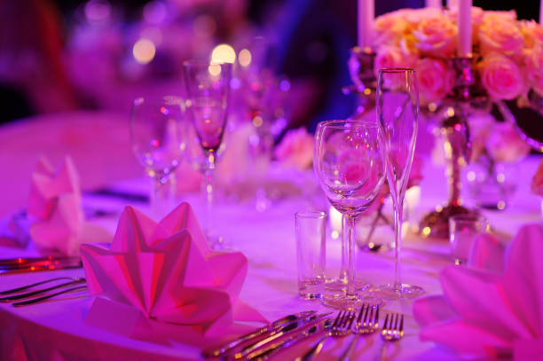 istock Table set for an event party or wedding reception 1180522990