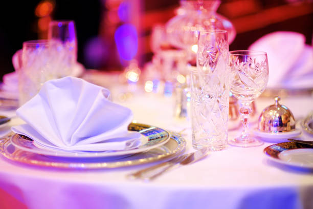 istock Table set for an event party or wedding reception 1180523511