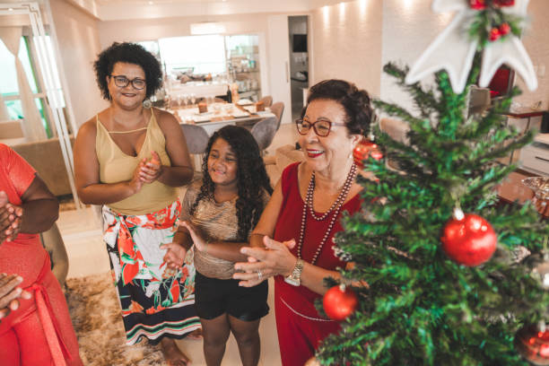 istock Family celebrating Christmas 1180524468