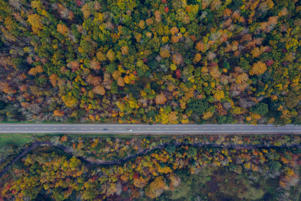 istock Aerial Road Trip in Catskill Mountains Preserve 1180528230