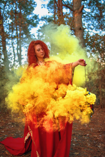 istock Smoke screen in the woods. 1180532071
