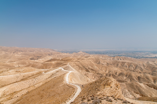 View of the Biblical City of Jericho in the Distance