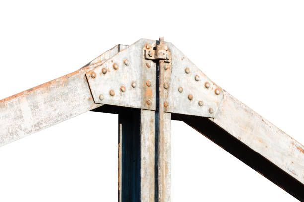 istock Joint of metallic industrial structure 1180547416