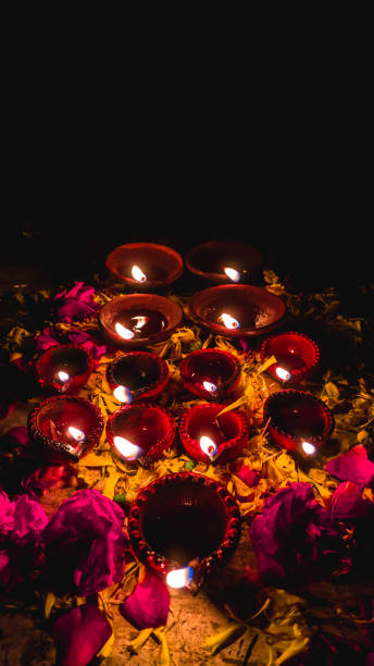 istock Diwali Diya(oil lamp) also known as diva 1180547569