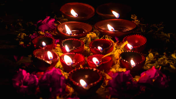 istock Diwali Diya(oil lamp) also known as diva 1180547585