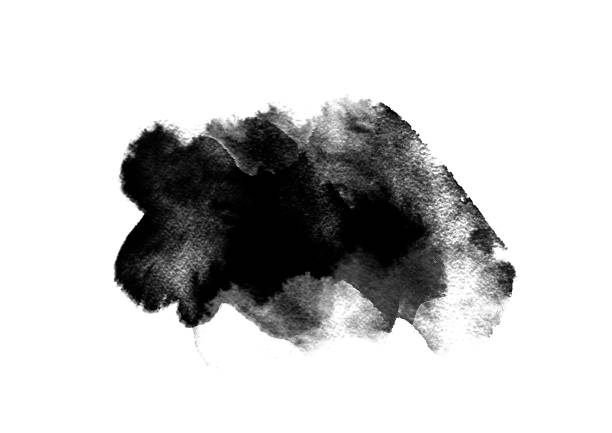 istock Black color graphic patches brush strokes for design background elements 1180548180