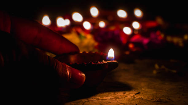 istock Diwali Diya(oil lamp) also known as diva 1180548489
