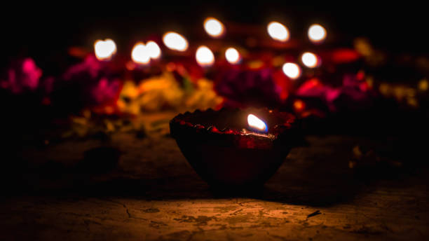 istock Diwali Diya(oil lamp) also known as diva 1180549234