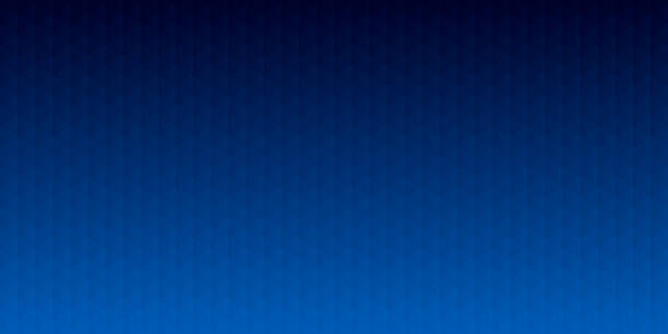 abstrakcyjne geometryczne tło - mozaika z trójkątnymi wzorami - niebieski gradient - background blue stock illustrations