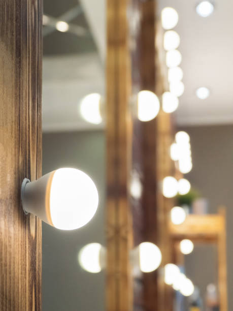 istock Energy saving incandescent lamp lights. 1180556643