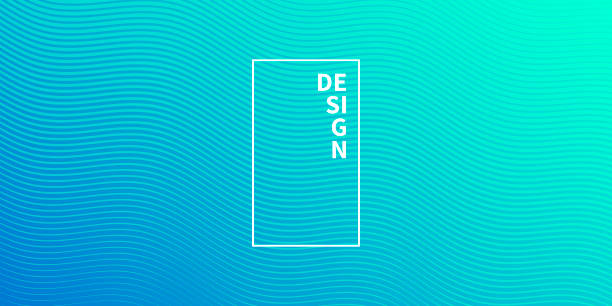 trendige geometrische design - blau abstrakte hintergrund - turquoise stock-grafiken, -clipart, -cartoons und -symbole