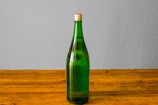 Japanese sake bottle