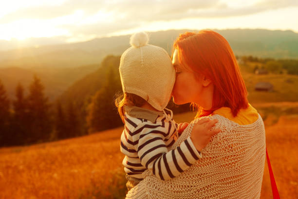 istock Touching my sweet mother 1180569470