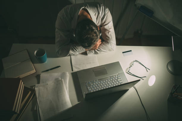 istock An older businessman works in his office late 1180575417