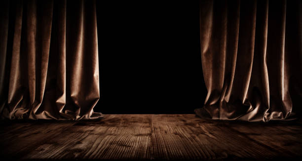 istock Dark theater stage for a premiere 1180581159