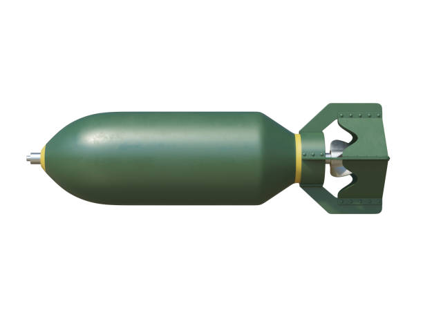 istock Aerial bomb isolated on white background 1180582814