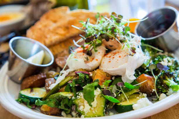 Salad with Sprouts and Goat Cheese