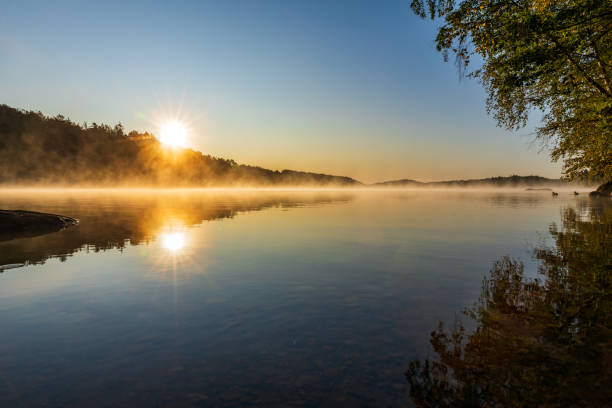 Summer sunrise at 4am in Finland