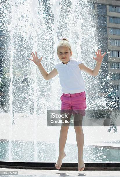 Near Fountain Stock Photo - Download Image Now - Activity, Cheerful, Child