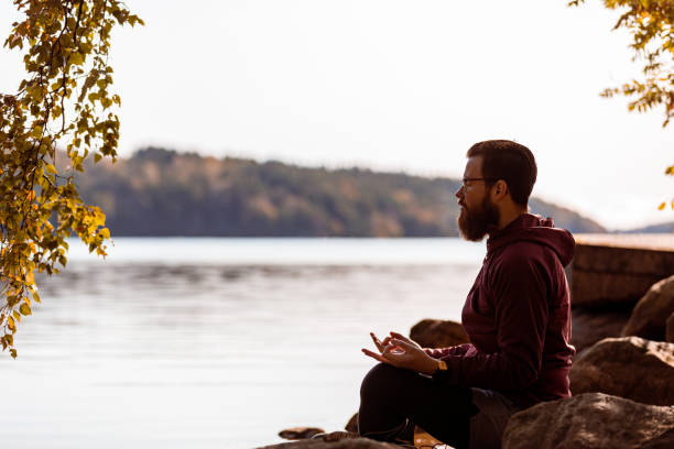 istock Outdoor morning yoga 1180596443
