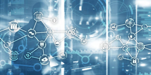 istock Futuristic in Industry business virtual diagram. Buying Communication concept. 1180599058