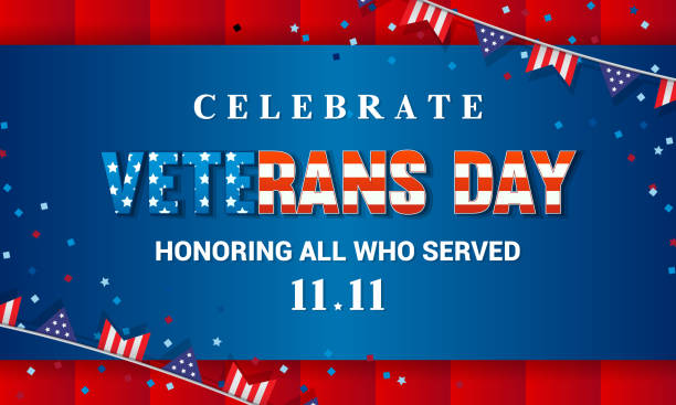 istock USA Veterans Day Vector illustration. Honoring all who served, Celebration Background 1180599621