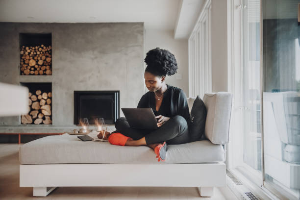 istock African woman at home 1180600685