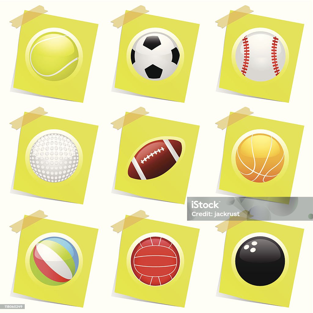 Sportowe piłki (Wektor - Grafika wektorowa royalty-free (Bez ludzi)
